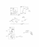 Alternator Controls Governor Spring Ignition Diagram and Parts List for 133402-0011-01  Briggs and Stratton Engine